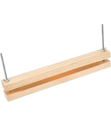 Amazon | PATIKIL 木製製本プレス機 29x20 cm ポータブル 竹製本プレス